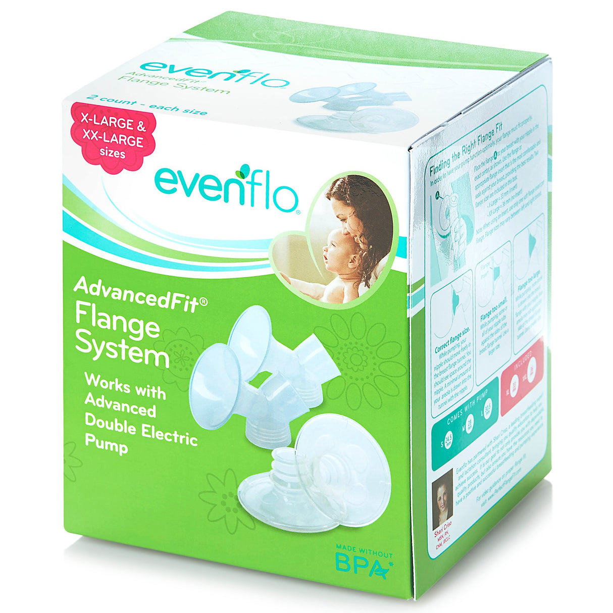 Flange System Evenflo AdvancedFit For Evenflo Advanced Double Electric Breast Pump