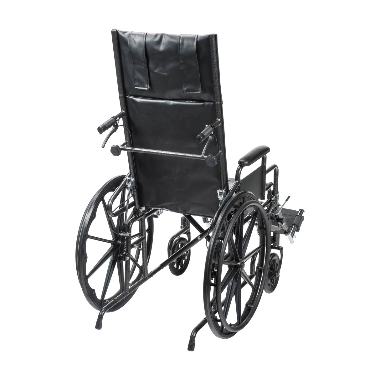 Silla de ruedas Silver Sport totalmente reclinable, brazos completos, asiento de 18"
