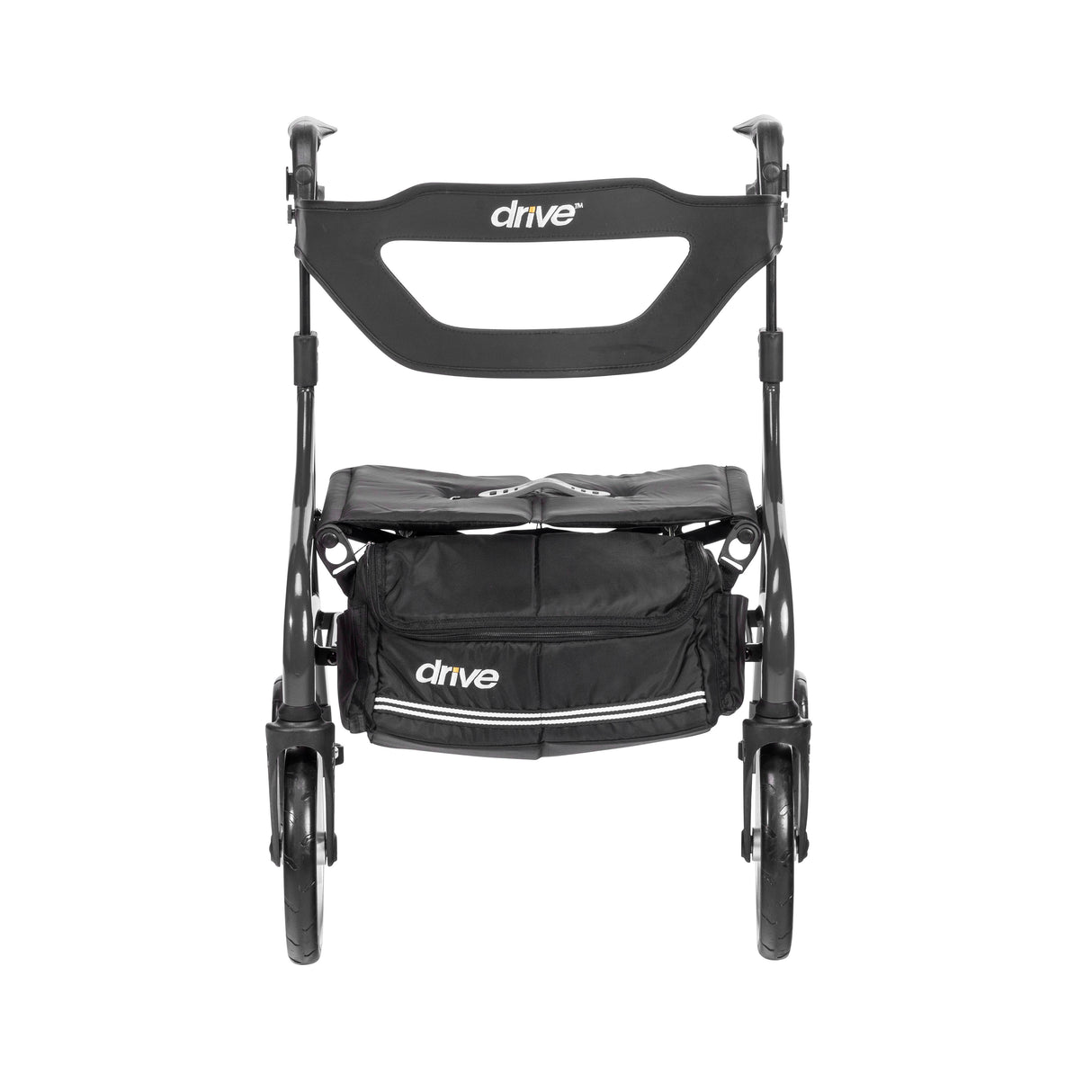 Andador con ruedas Nitro Sprint Rollator, altura Hemi, color negro