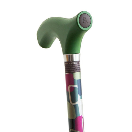 Folding Cane Switch Sticks Aluminum 32 to 37 Inch Height Vienna Print