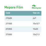 Transparent Film Dressing Mepore Film 4 X 5 Inch Frame Style Delivery Rectangle Sterile