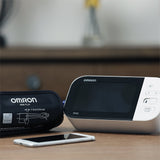 Home Automatic Digital Blood Pressure Monitor Omron 10 Series Wide Range Cloth Fabric Cuff 23 - 43 cm Desk Model
