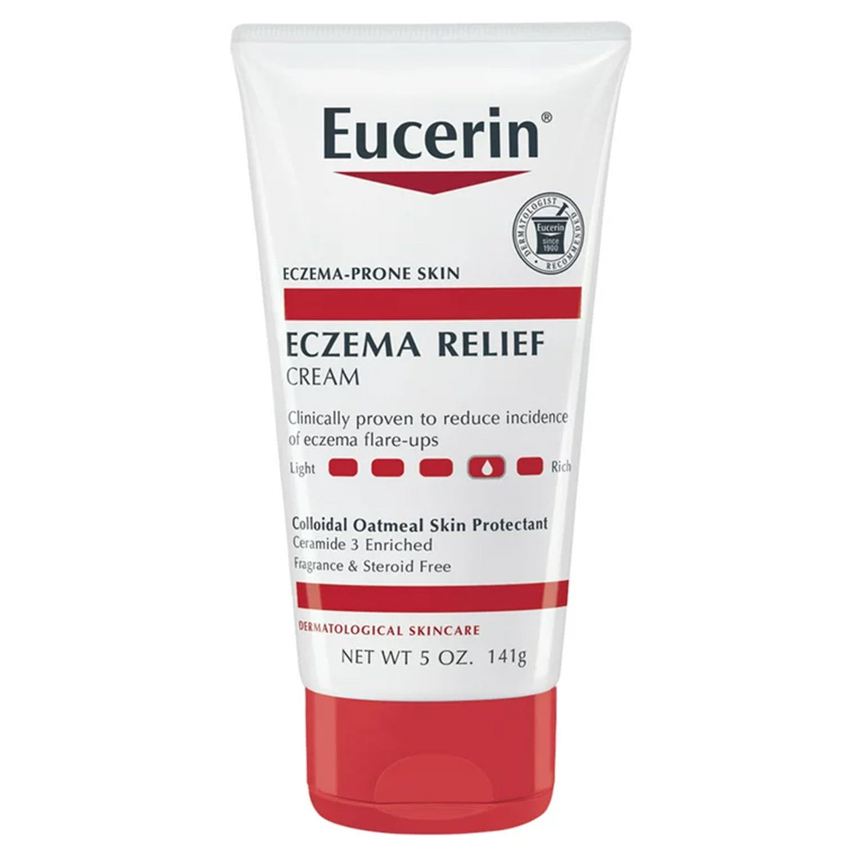 Eczema Cream Eucerin Eczema Relief 5 oz. Tube Unscented Cream