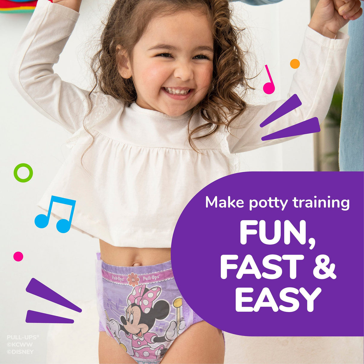 Female Toddler Training Pants Pull-Ups Size 4T to 5T Disposable Moderate Absorbency