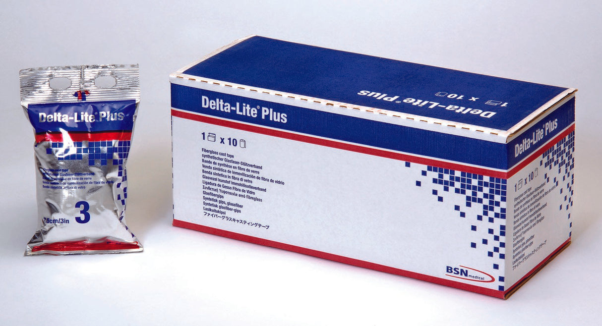 Cast Tape Delta-Lite Plus 3 Inch X 12 Foot Fiberglass / Resin Yellow