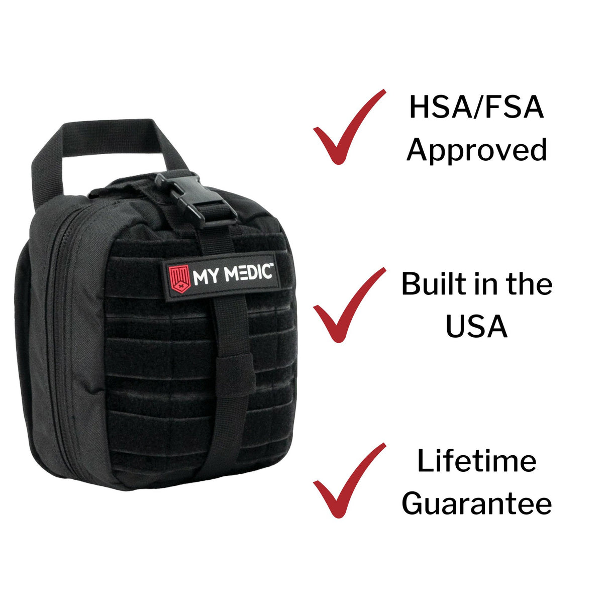 First Aid Kit My Medic MYFAK Pro Black Nylon Bag