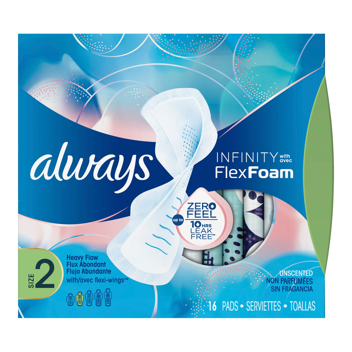 Feminine Pad Always Infinity with Flex Foam Maxi with Wings Super Absorbency