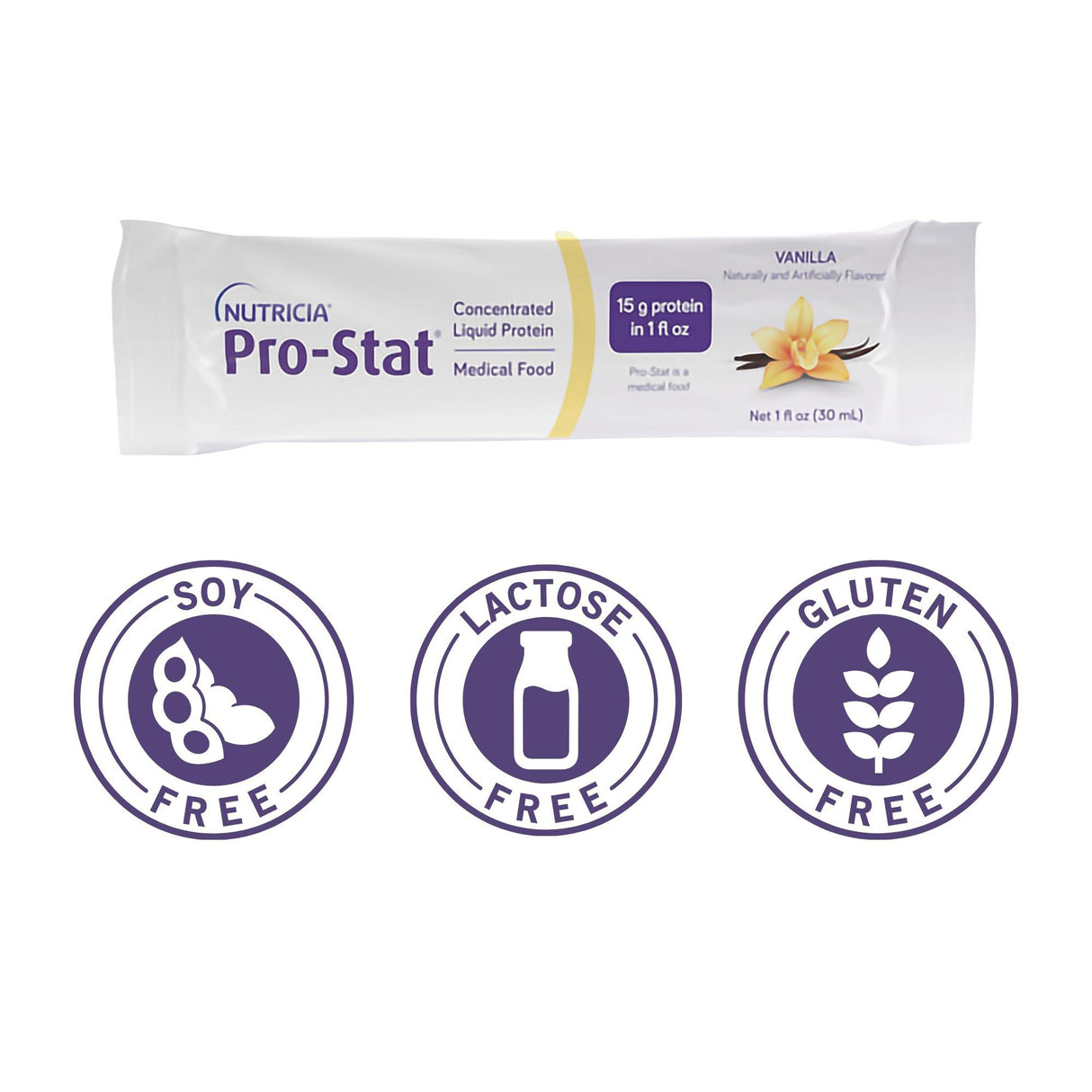 Oral Supplement Pro-Stat Vanilla Flavor Liquid 1 oz. Individual Packet