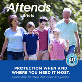 Unisex Youth Incontinence Brief Attends Small Disposable Heavy Absorbency