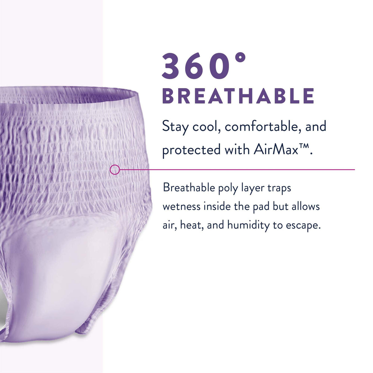 Female Adult Absorbent Underwear Prevail Per-Fit Pull On with Tear Away Seams Large Disposable Moderate Absorbency