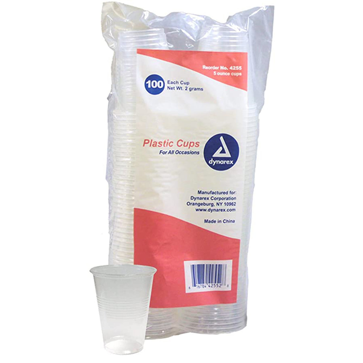Drinking Cup Dynarex 5 oz. Translucent Plastic Disposable