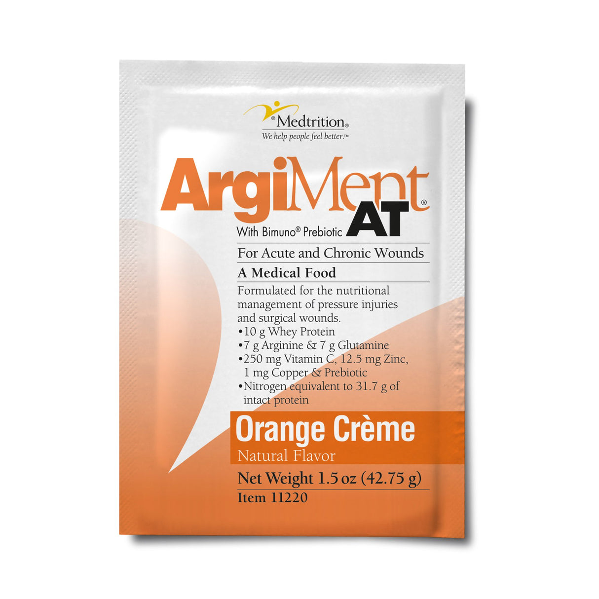 Oral Supplement ArgiMent AT Orange Crme Flavor Powder 1.5 oz. Individual Packet