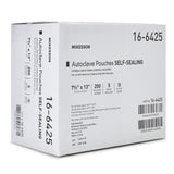 Sterilization Pouch McKesson Ethylene Oxide (EO) Gas / Steam 7-1/2 X 13 Inch Transparent Blue / White Self Seal Paper / Film