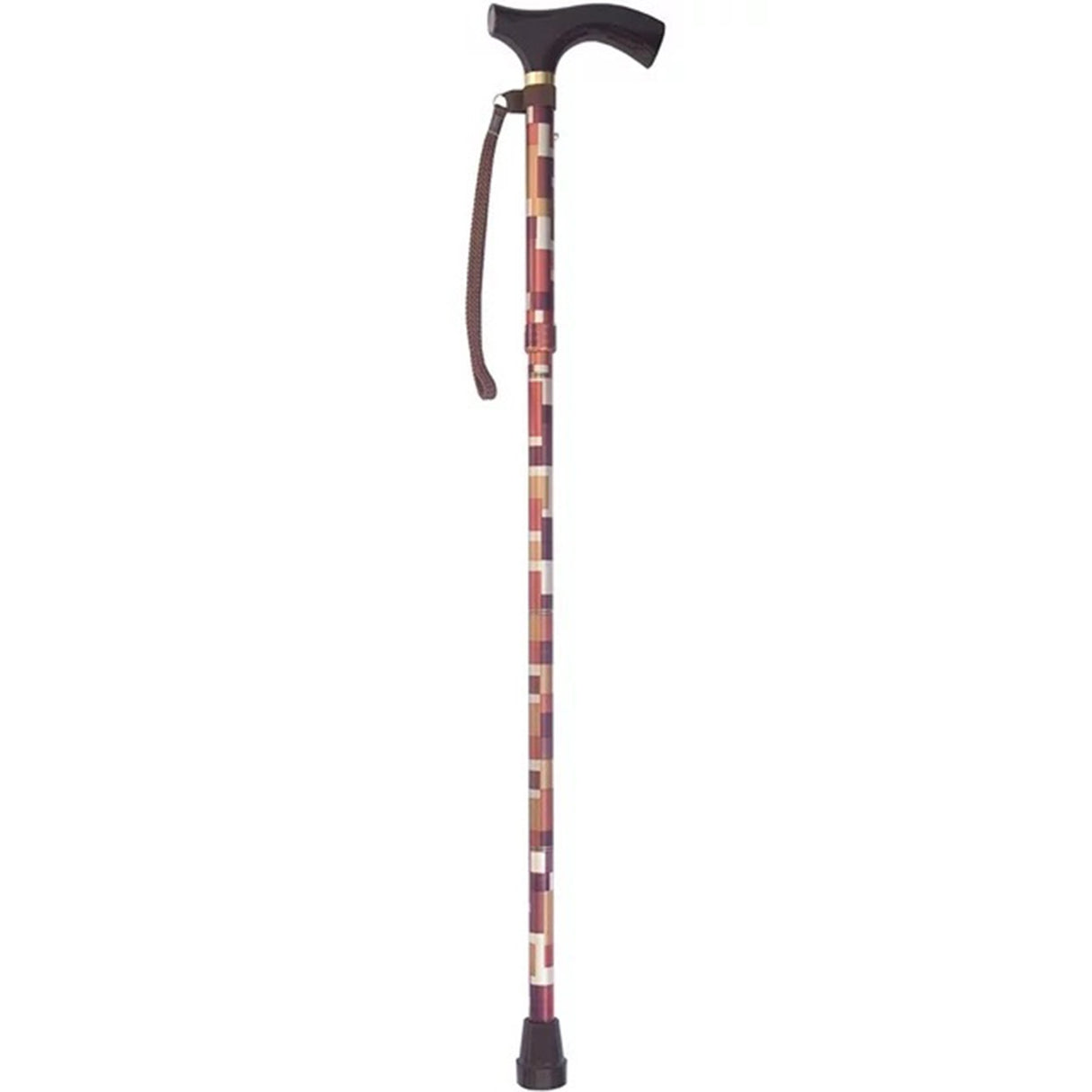 Folding Cane Switch Sticks Aluminum 32 to 37 Inch Height Maple