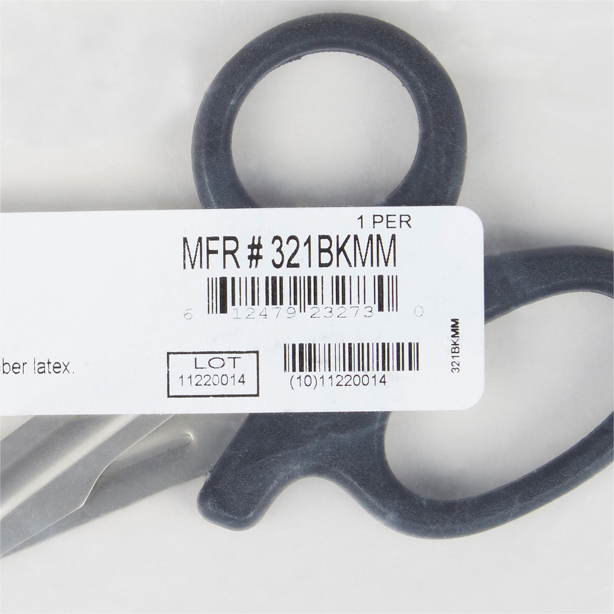 Trauma Shears McKesson Medicut Black 5-1/2 Inch Length Medical Grade Stainless Steel Finger Ring Handle Blunt Tip / Blunt Tip