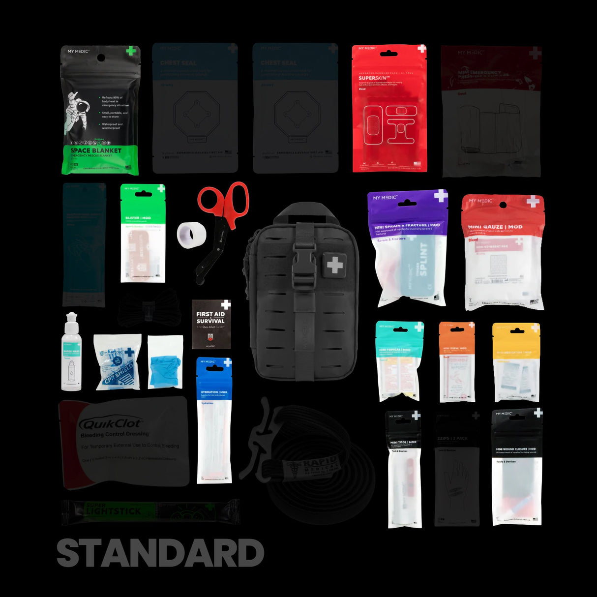 First Aid Kit My Medic MYFAK Mini Standard Black Soft Bag