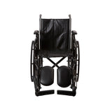 Wheelchair McKesson Dual Axle Desk Length Arm Swing-Away Elevating Legrest Black Upholstery 16 Inch Seat Width Adult 250 lbs. Weight Capacity