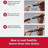 Lancet for Lancing Device Accu-Chek Non-Safety Twist Off Cap Multiple Sites