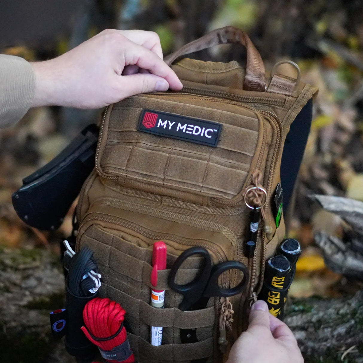 First Aid Kit My Medic RECON Pro Red Nylon Backpack