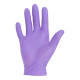 Exam Glove Purple Nitrile-Xtra X-Small NonSterile Nitrile Extended Cuff Length Textured Fingertips Purple Chemo Tested