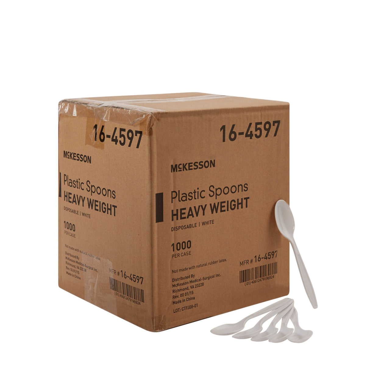 Spoon McKesson Heavy Weight White Polypropylene