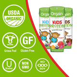 Pediatric Oral Supplement Orgain Kids Protein Organic Nutritional Shake Strawberry Flavor 8.25 oz. Carton Liquid Organic