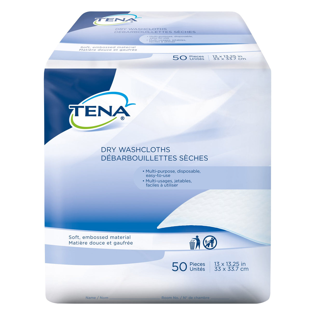 Washcloth TENA ProSkin Dry 13 X 13-1/2 Inch White Disposable