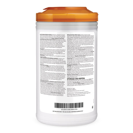 Sani-Cloth Bleach Surface Disinfectant Cleaner Premoistened Germicidal Manual Pull Wipe 65 Count Canister Chlorine Scent NonSterile