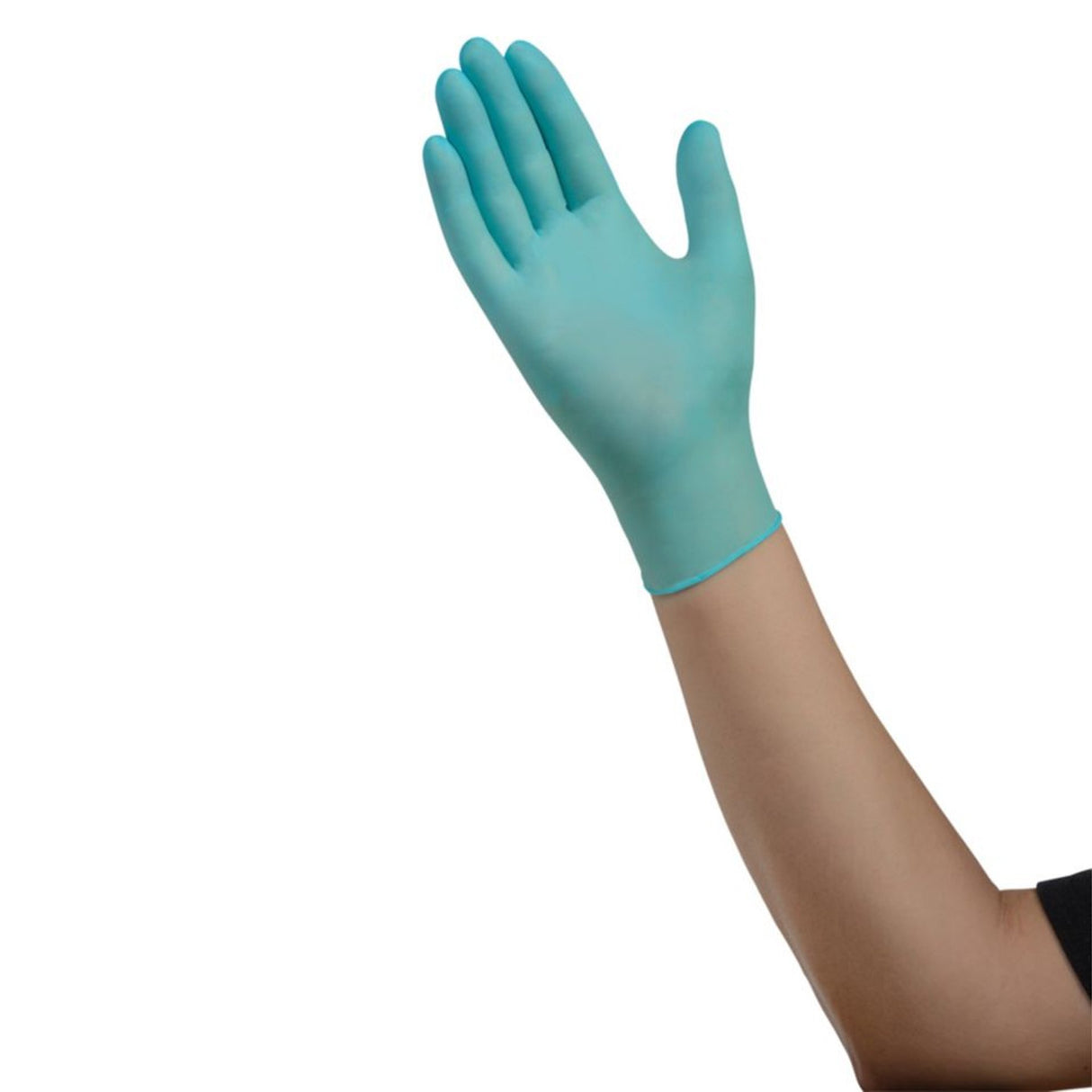 Exam Glove ESTEEM Stretch Small NonSterile Nitrile Standard Cuff Length Textured Fingertips Teal Chemo Tested