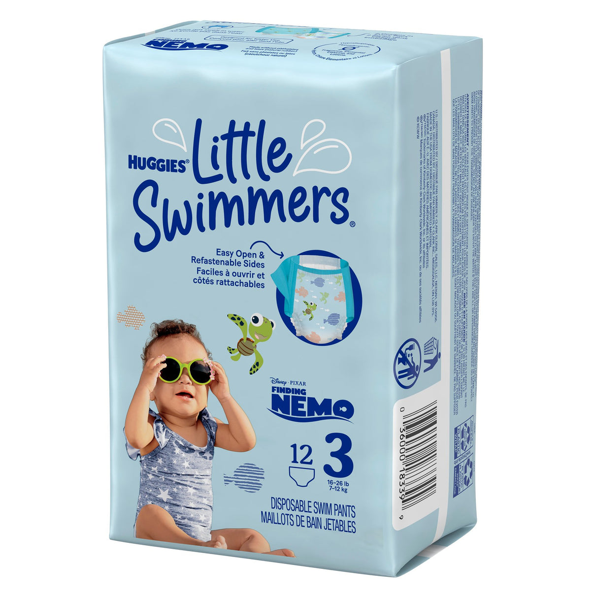 Unisex Baby Swim Diaper Huggies Little Swimmers Size 3 Disposable Heavy Absorbency