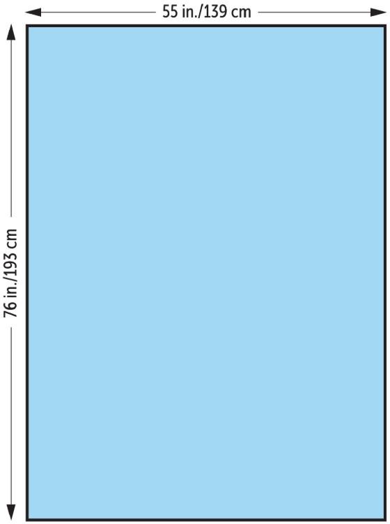 General Purpose Drape Halyard Large Drape 55 W X 76 L Inch NonSterile