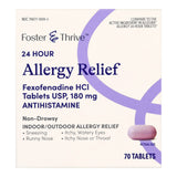 Allergy Relief Foster & Thrive 180 mg Strength Tablet 70 per Bottle
