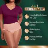 Female Adult Absorbent Underwear Depend Silhouette Waistband Style Large Disposable Heavy Absorbency
