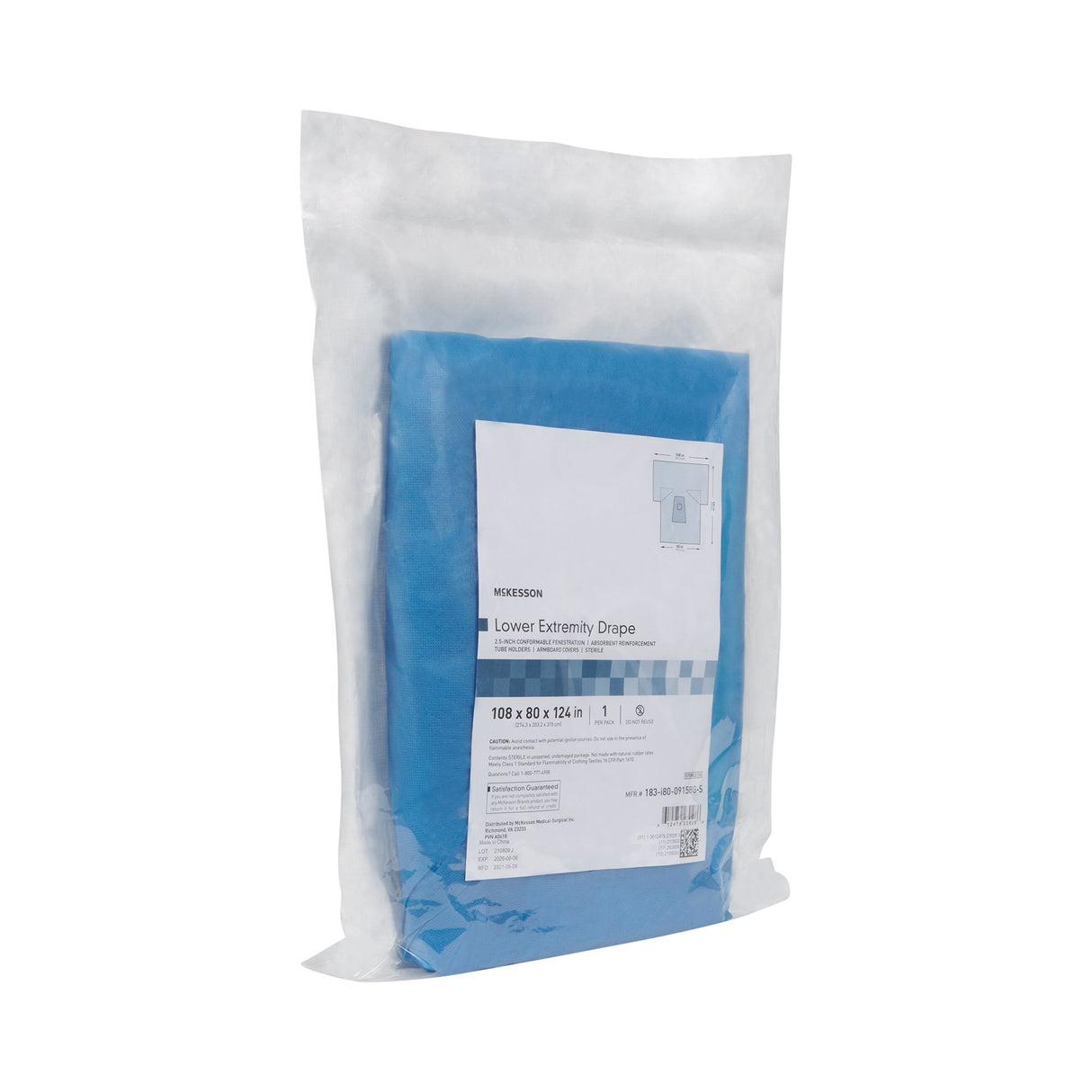 Orthopedic Drape McKesson Lower Extremity Drape 108 W X 80 W X 124 L Inch Sterile