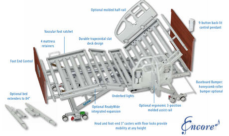 Encore Heavy Duty Low Hospital Bed