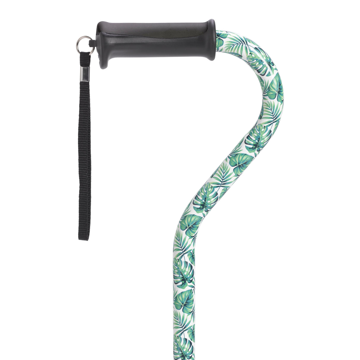 Adjustable Height Offset Handle Cane with Gel Hand Grip