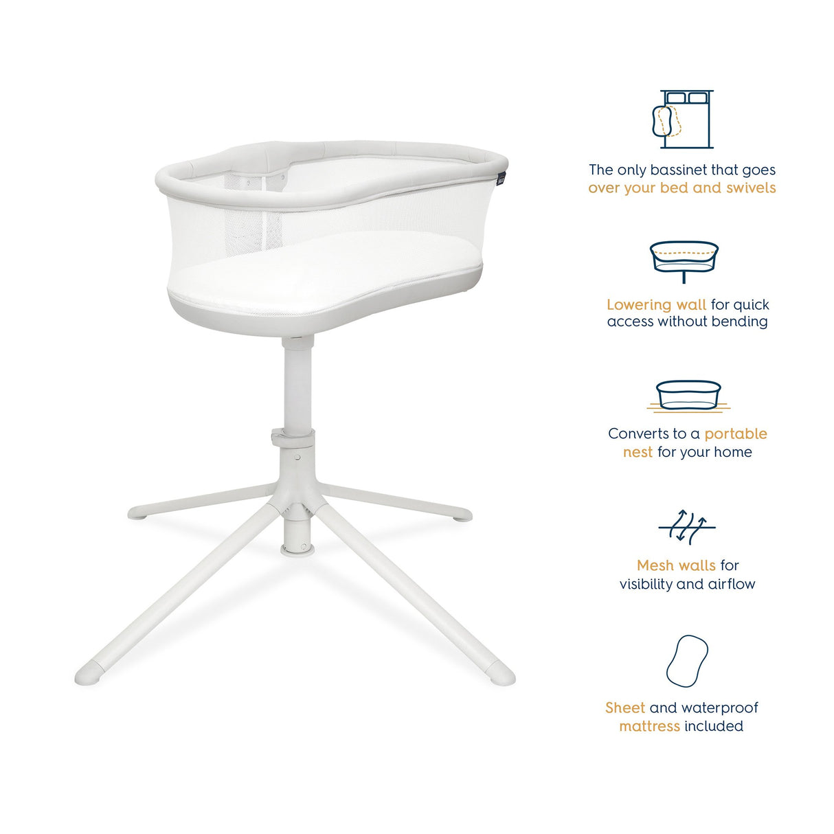 Bassinet Bassinet Swivel Sleeper