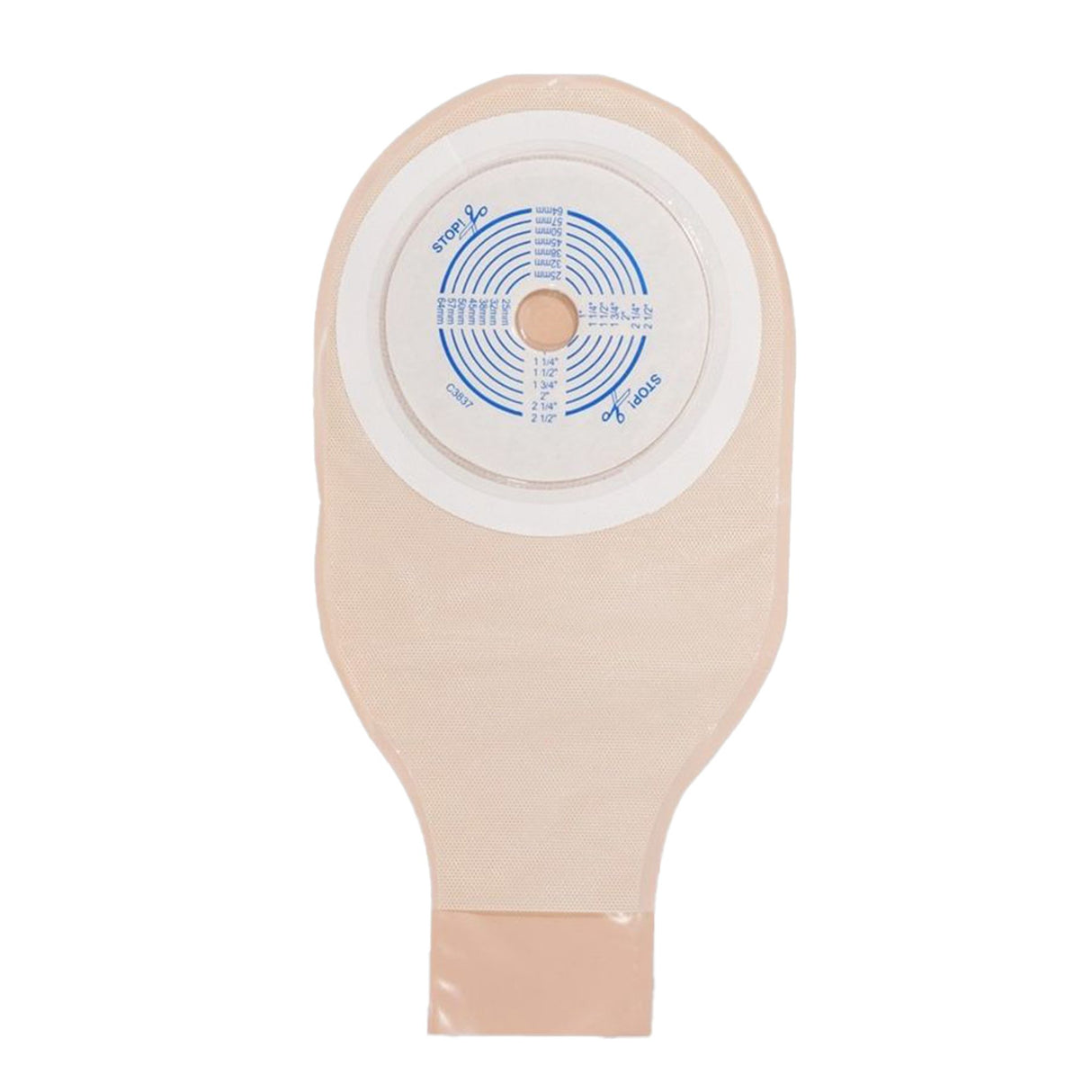 Colostomy Pouch ActiveLife One-Piece System 12 Inch Length Flat, Trim to Fit 3/4 to 2-1/2 Inch Stoma Drainable