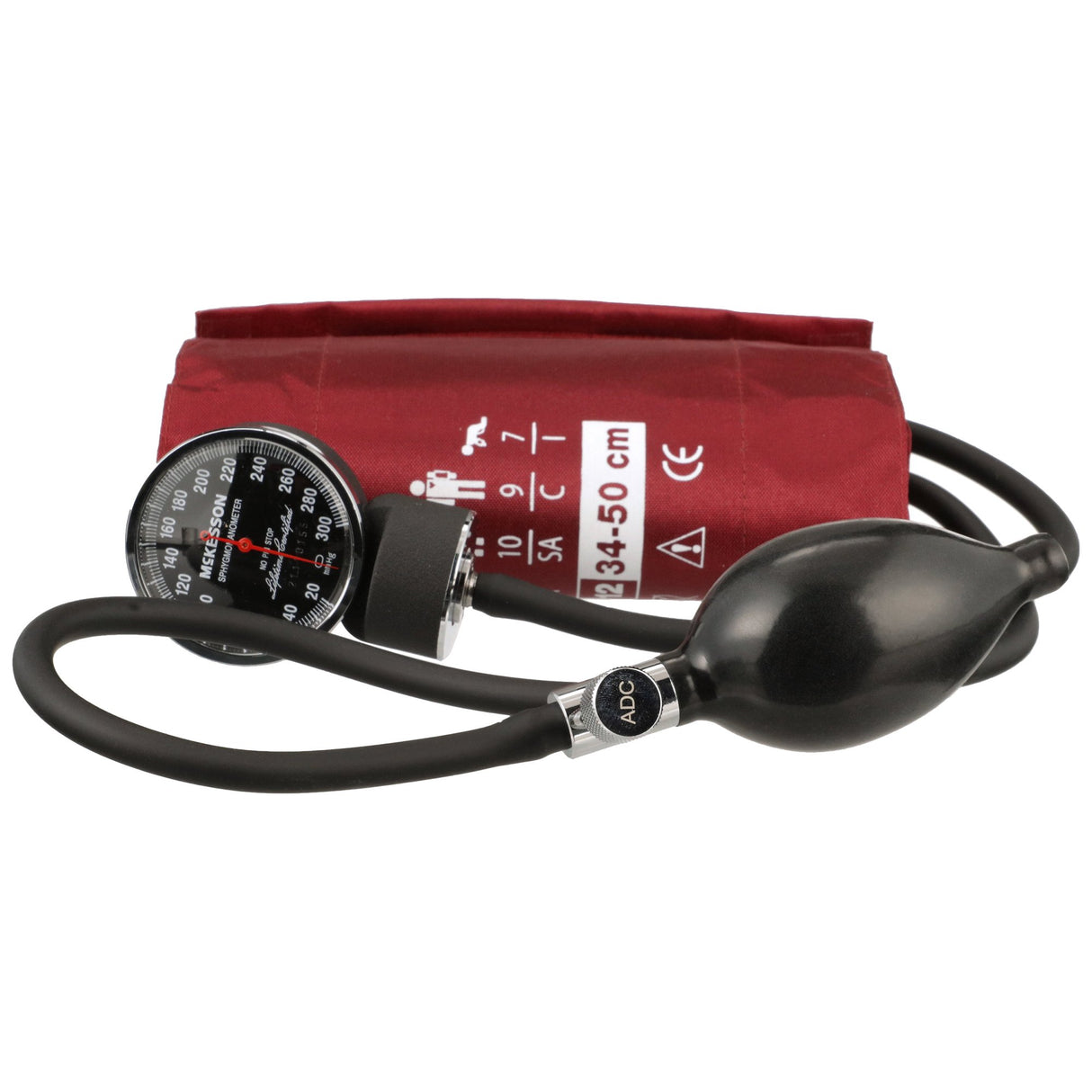 Aneroid Sphygmomanometer Unit McKesson LUMEON Large Adult Cuff Nylon Cuff 34 - 50 cm Pocket Aneroid