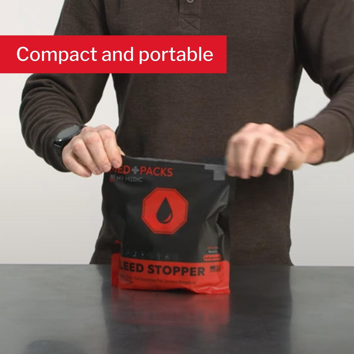 First Aid Kit My Medic MED PACKS Bleed Stopper Plastic Pouch