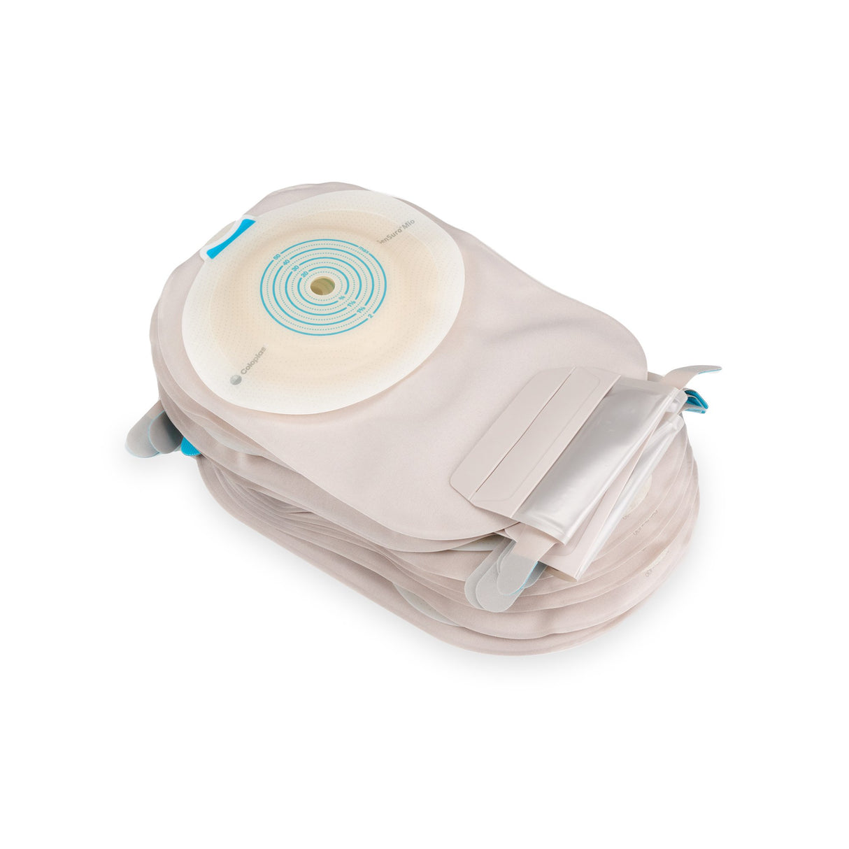 Ostomy Pouch SenSura Mio Convex One-Piece System 11 Inch Length, Maxi Convex Light, Pre-Cut 13/16 Inch Stoma Drainable