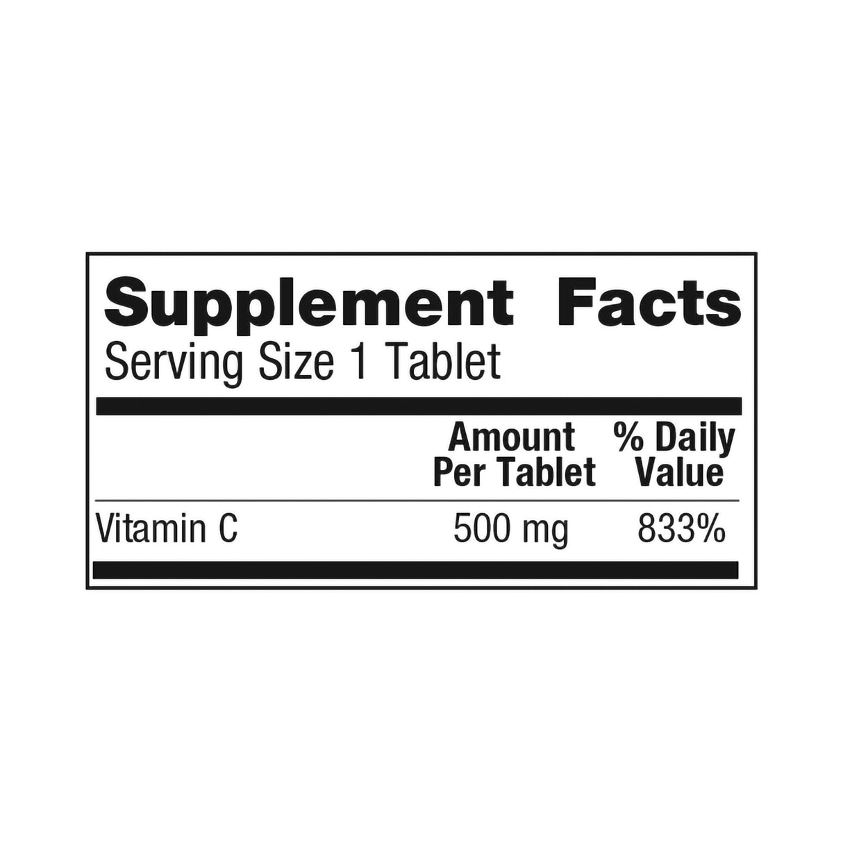 Vitamin C Supplement Geri-Care Ascorbic Acid 500 mg Strength Tablet 500 per Bottle