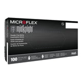 Exam Glove MICROFLEX MidKnight 2X-Large NonSterile Nitrile Standard Cuff Length Fully Textured Black Fentanyl Tested