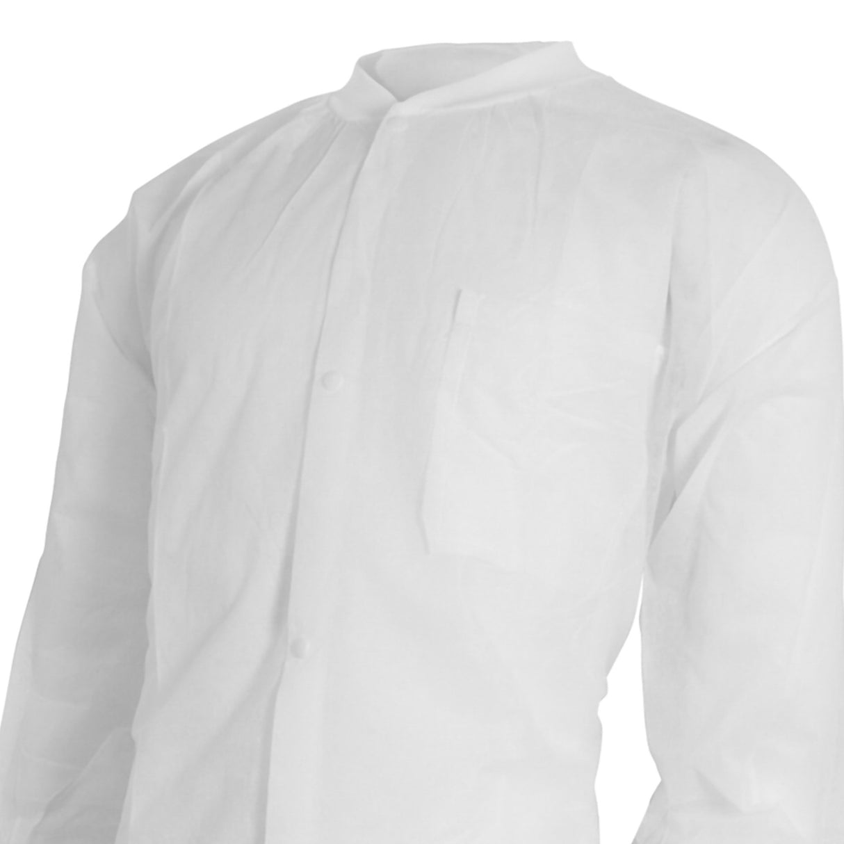 Lab Coat McKesson White Small / Medium Knee Length Spunbond Polypropylene Disposable