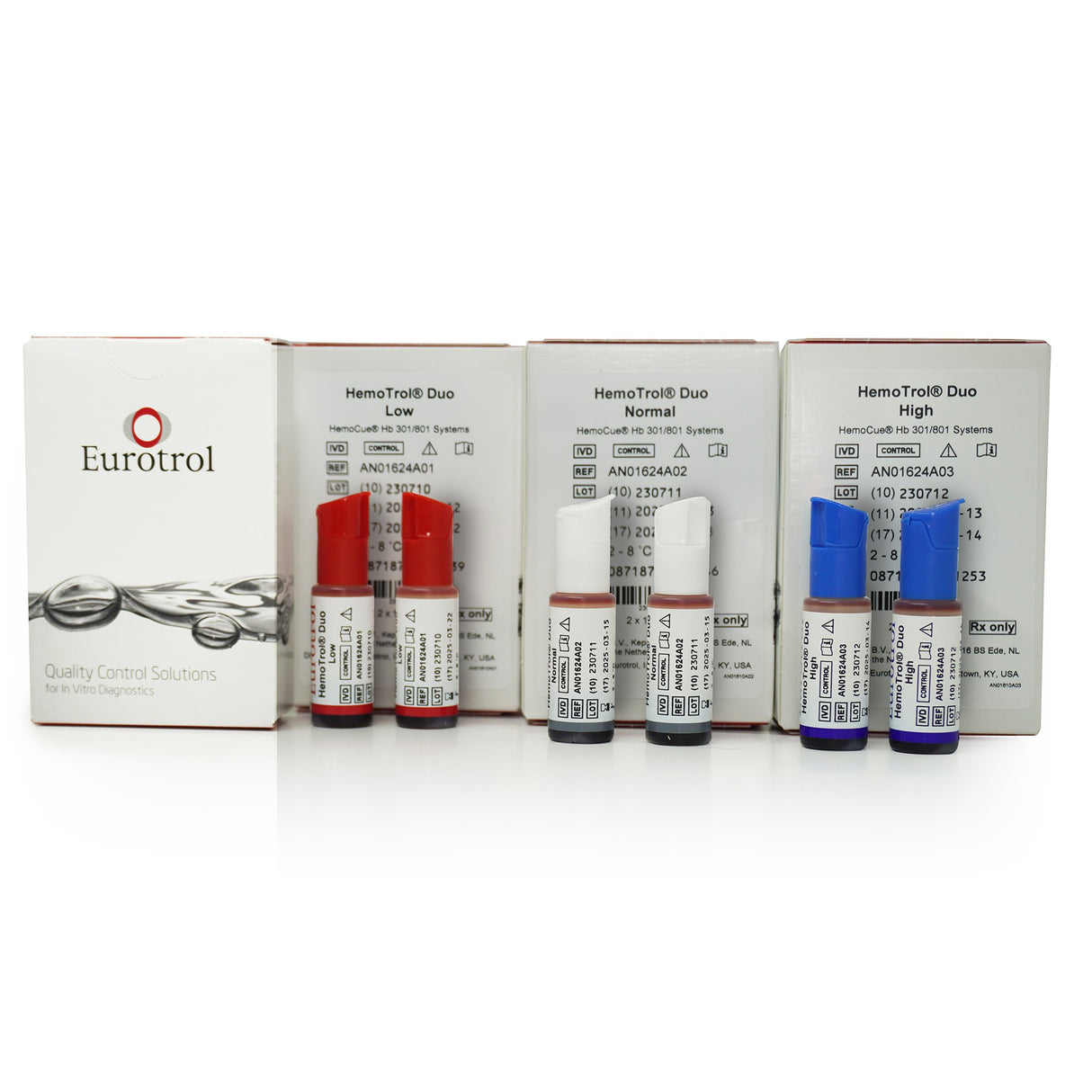 Assayed Control Hemotrol Duo Hemoglobin Normal Level 2 X 1 mL