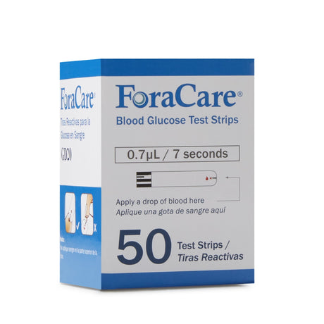 Blood Glucose Test Strips FORA GD20 50 Strips per Pack