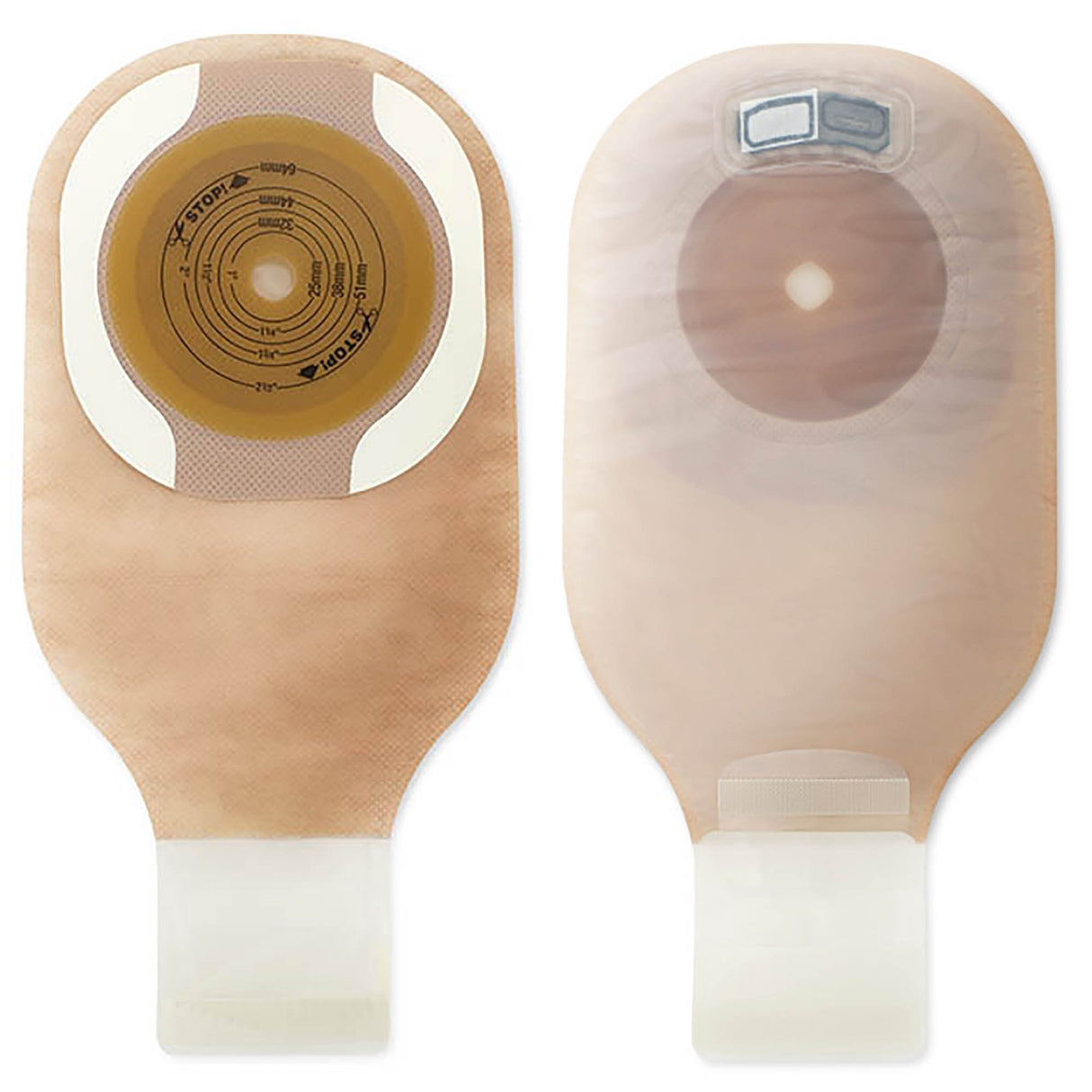 Ostomy Pouch Premier One-Piece System 12 Inch Length Flat, Trim to Fit Up to 2-1/2 Inch Stoma Drainable