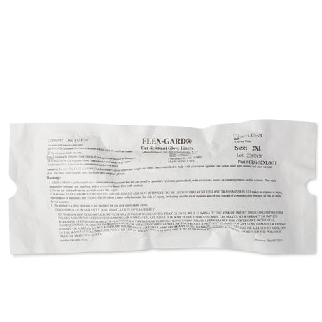 Cut Resistant Glove Liner Flex-Gard Full-Finger HDPE / Spandex White 2X-Large