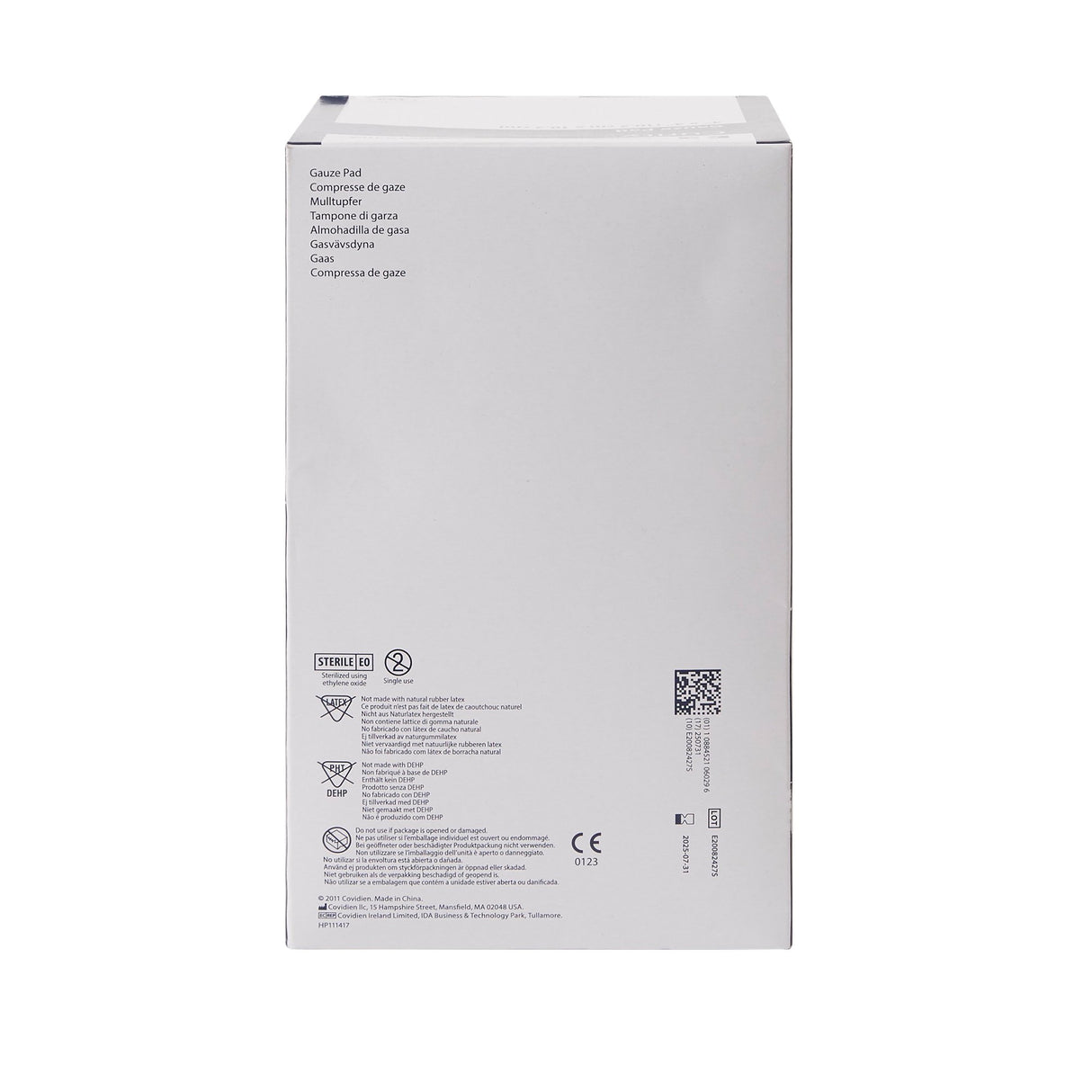 Gauze Sponge Curity 4 X 4 Inch 12-Ply Sterile 1 per Pack