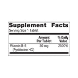 Vitamin Supplement Geri-Care Vitamin B6 50 mg Strength Tablet 100 per Bottle